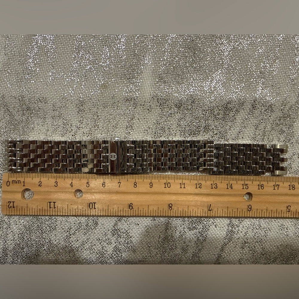 Michele Silver Chronograph Watch with Diamond Accents - Picture 11 of 12